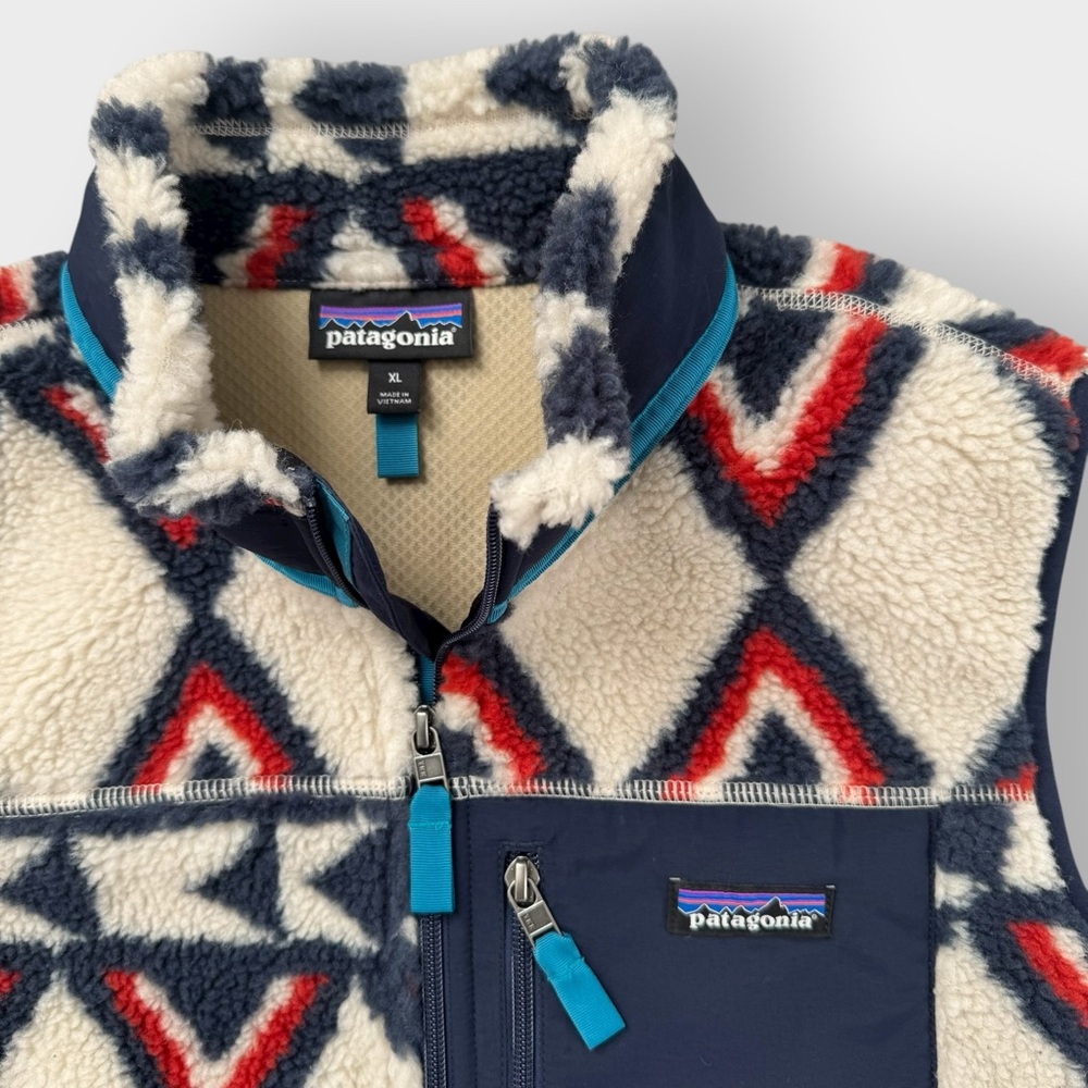 Like New: Retro-x Synchilla Aztec Fleece Women’s Patagonia Vest - Picture 2 of 5